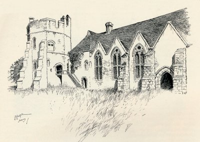 Château de Stokesay, vers 1893, 1894 - Charles George Harper
