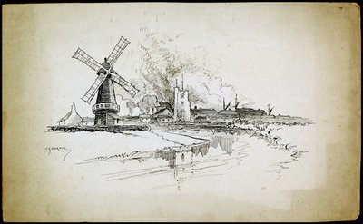 Moulin à vent de Wellington, Barking, Grand Londres - Charles George Harper