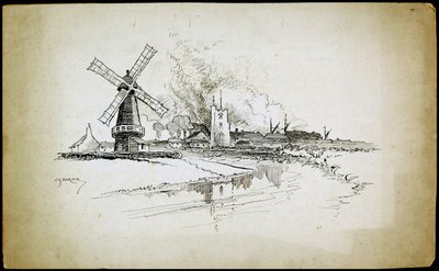 Moulin à vent de Wellington, Barking, Londres, 1892-1933 - Charles George Harper