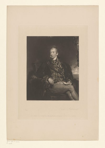 Portrait de Klemens von Metternich Prince Metternich (titre sur l
