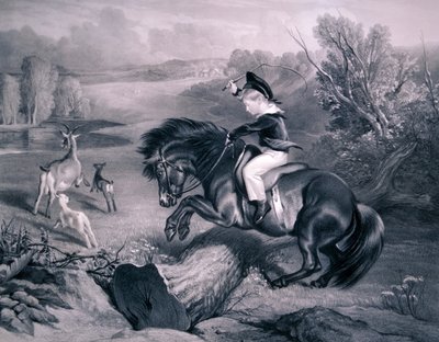 Le premier saut, 1857 - Charles George Lewis