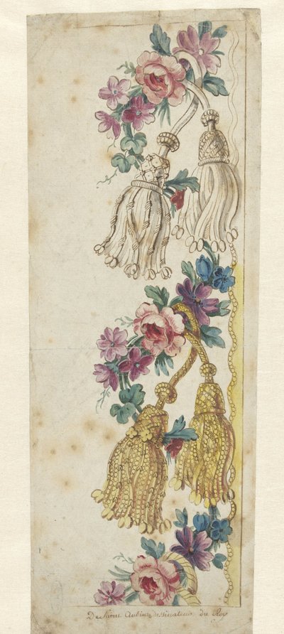 Conception pour une bordure brodée - Charles Germain de Saint Aubin
