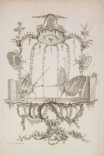 Le Duel, de Essai de Papilloneries Humaines par Saint Aubin - Charles Germain de Saint Aubin