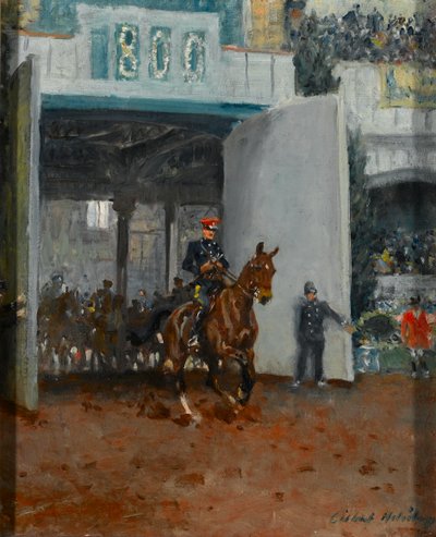 Le début du tournoi royal à Olympia - Charles Gilbert Holiday