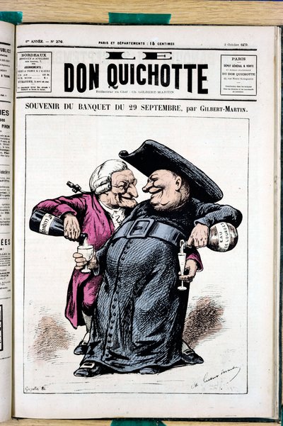 Couverture de "Le Don Quixote", numéro 276, satirique en couleurs - Charles Gilbert Martin