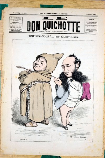 Couverture de "Le Don Quixote", numéro 330, Satirique en Couleurs - Charles Gilbert Martin