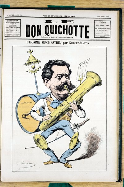 Couverture de Le Don Quichotte, numéro 474, Satirique en couleurs - Charles Gilbert Martin