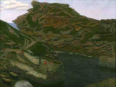 Port de Boscastle, Cornouailles - Charles Ginner