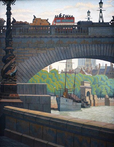 Vieux Pont de Waterloo - Charles Ginner