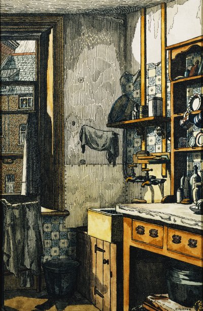 Le coin de la cuisine - Charles Ginner
