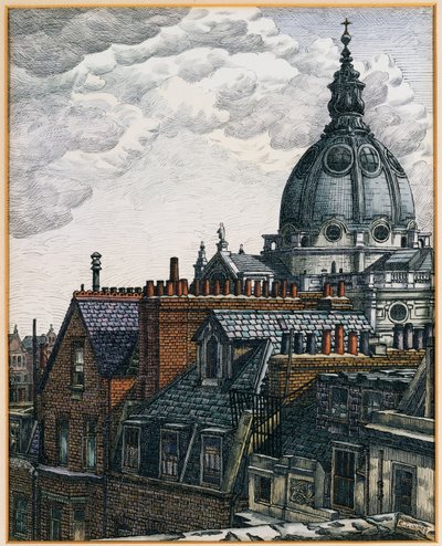 Le Dôme, Brompton Oratory - Charles Ginner
