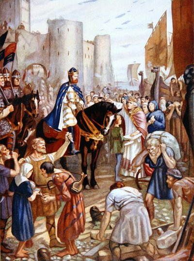 Guillaume le Roux (1056-1100) à la Tour de Londres, illustration de 