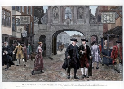 Dr Johnson et Boswell dans Fleet Street, 1884 - Charles Green