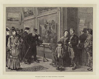 Les Gens en Vacances à la National Gallery - Charles Green
