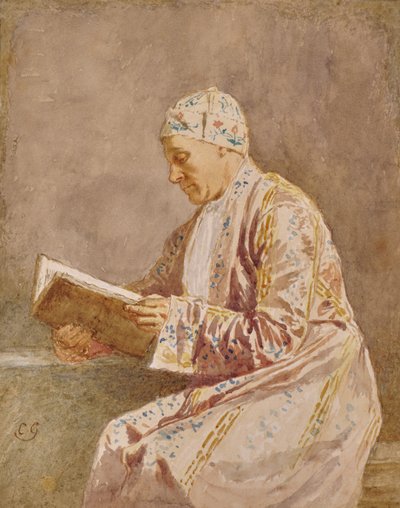 Homme lisant - Charles Green