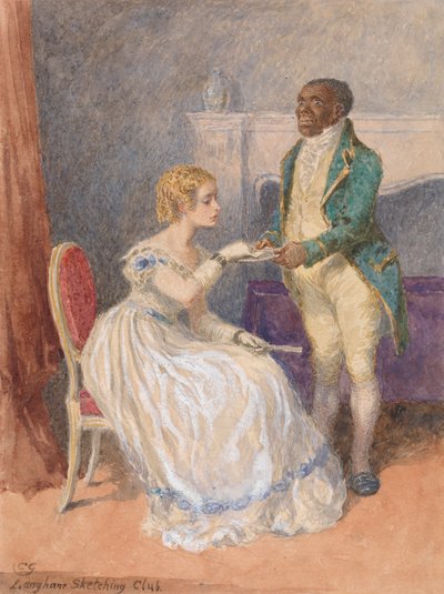 La carte de visite - Sujet du Langham Sketching Club - Charles Green