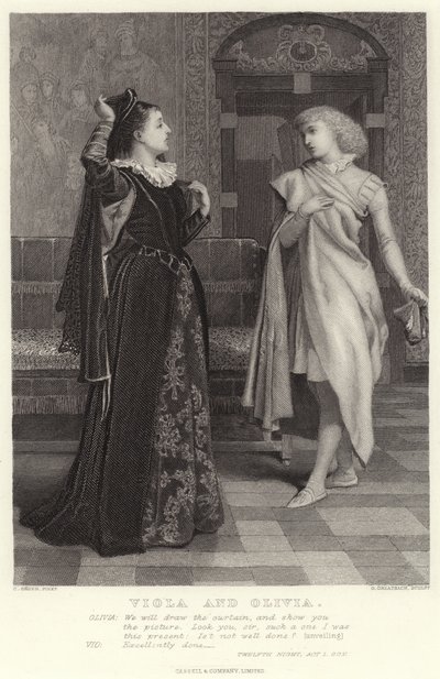 Viola et Olivia, La Nuit des rois, Acte I, Sc V - Charles Green