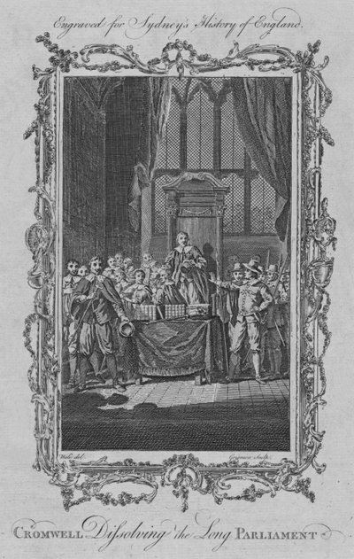 Cromwell dissolvant le Long Parlement, 1773 - Charles Grignion