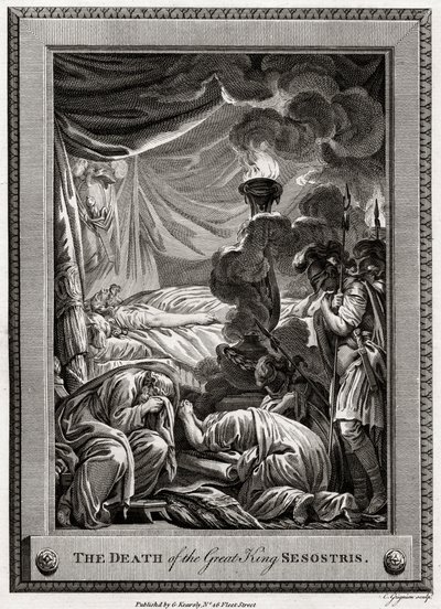 La mort du grand roi Sésostris, Égypte ancienne, 1775 - Charles Grignion