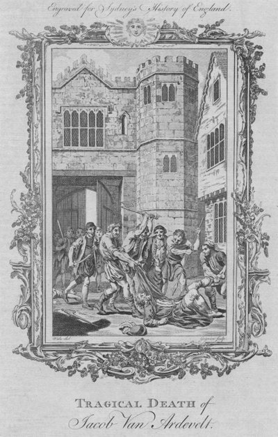 Mort tragique de Jacob Van Artevelde, 1773 - Charles Grignion
