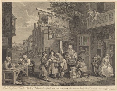 Canvassing for Votes - Charles Grignion after William Hogarth
