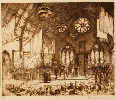 Visite royale à Dundee 1914 - Réception à l