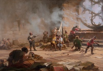 Le siège de Dundee, septembre 1651 - Charles Gustav Louis Phillips