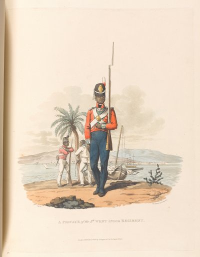Un soldat du 5e Régiment des Antilles - Charles Hamilton (after) Smith