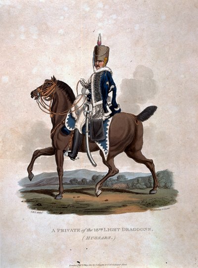 Un soldat des 18e dragons légers (hussards) de 