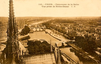 La Seine depuis Notre-Dame, Paris, Seine, Île-de-France, France - Augustus Kollner