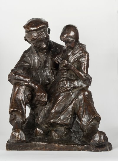 Grand-père et petit-enfant - Charles Henri Marie van Wijk