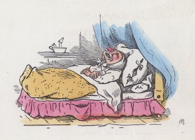 Grand-père dans son lit - Charles Henry (after) Bennett