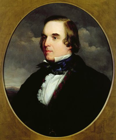 Portrait de George Linley (1798-1865) - Charles Henry Schwanfelder