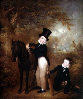 Portrait de William et Charles Chadwick à Burley Lodge - Charles Henry Schwanfelder