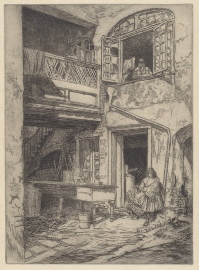 Une vieille cour (Nouvelle-Orléans) - Charles Henry White