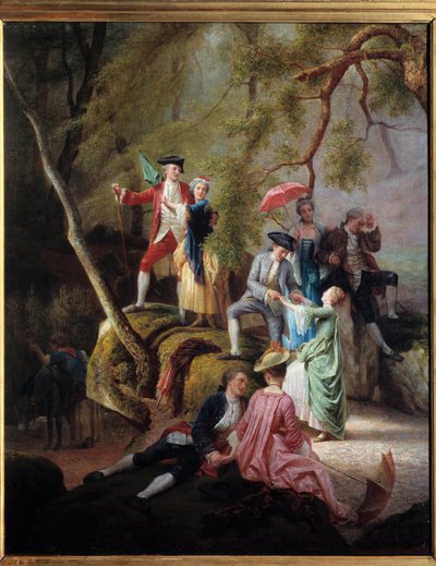Divertissement champêtre Scène galante lors d