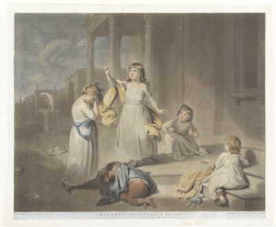 Enfants jouant une tragédie - Charles Howard Hodges