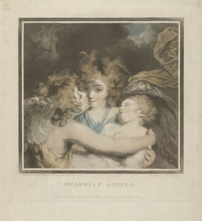 Deux anges et un enfant - Charles Howard Hodges