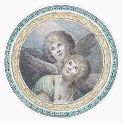Deux chérubins. Deux anges. - Charles Howard Hodges