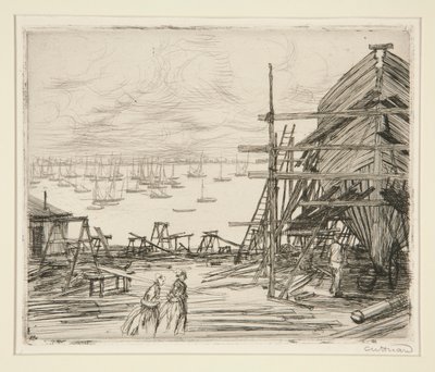 Chantiera à Cancale - Charles Huard