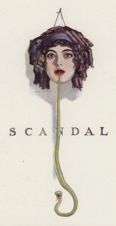 Scandale : serpent sortant de la bouche d