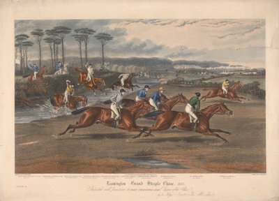 Une de quatre : Leamington Grand Steeple Chase ... 1837. Planche 3. M. Clifford sur Countess ... - Charles Hunt