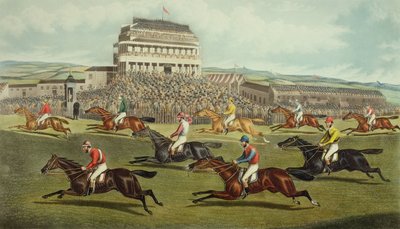 Le Grand National de Liverpool - Arrivée, publié en 1872 - Charles Hunt