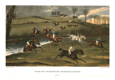 Vale of Aylesbury Steeple Chase, Planche 2, c1836, c1955 - Charles Hunt
