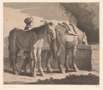 Chevaux buvant (Masete de Normandie) - Charles II Errard (attributed to)