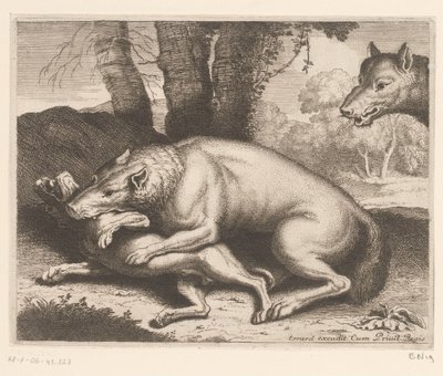 Chien attaqué par un loup (Série d