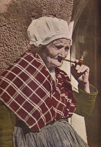Une vieille Bretonne, vers 1913 - Charles J. S. Makin