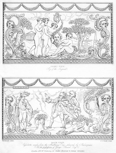 Cassolette sculptée en bois du mûrier de Shakespeare, 18e siècle, 1840 - Charles J. Smith