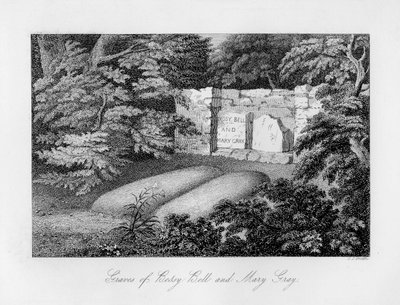 Tombe de Bessy Bell et Mary Gray, près de Perth, 1840 - Charles J. Smith