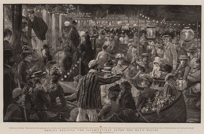 Régate de Henley, les Illuminations après la Course du Jour - Charles J. Staniland